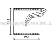 AVA QUALITY COOLING vwv387 -  Испаритель, кондиционер